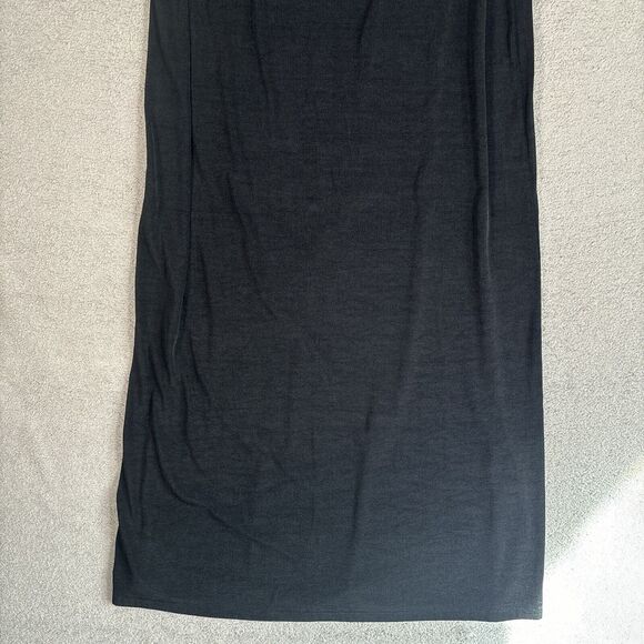 Tr Bentley Maxi Skirt Women’s Size Medium Black Stretch Y2K 90s Whimsy Goth - Picture 3 of 10